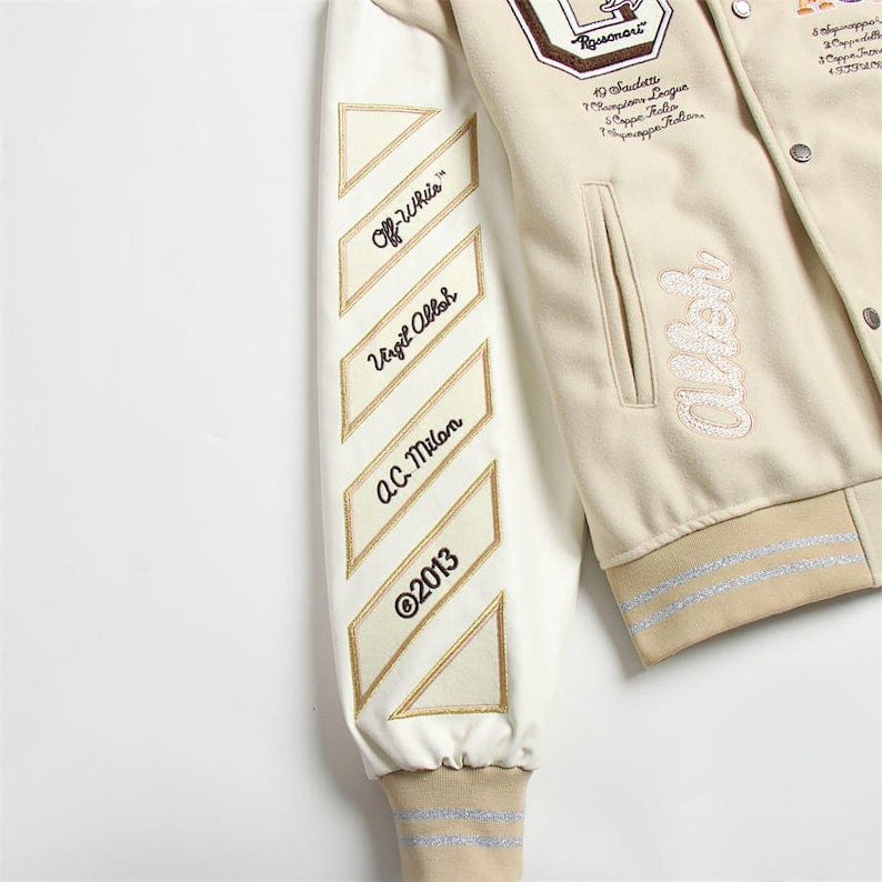 🔥 Off-White Abloh x ACM Varsity Jacket: Iconic Streetwear Collaboration 🔥