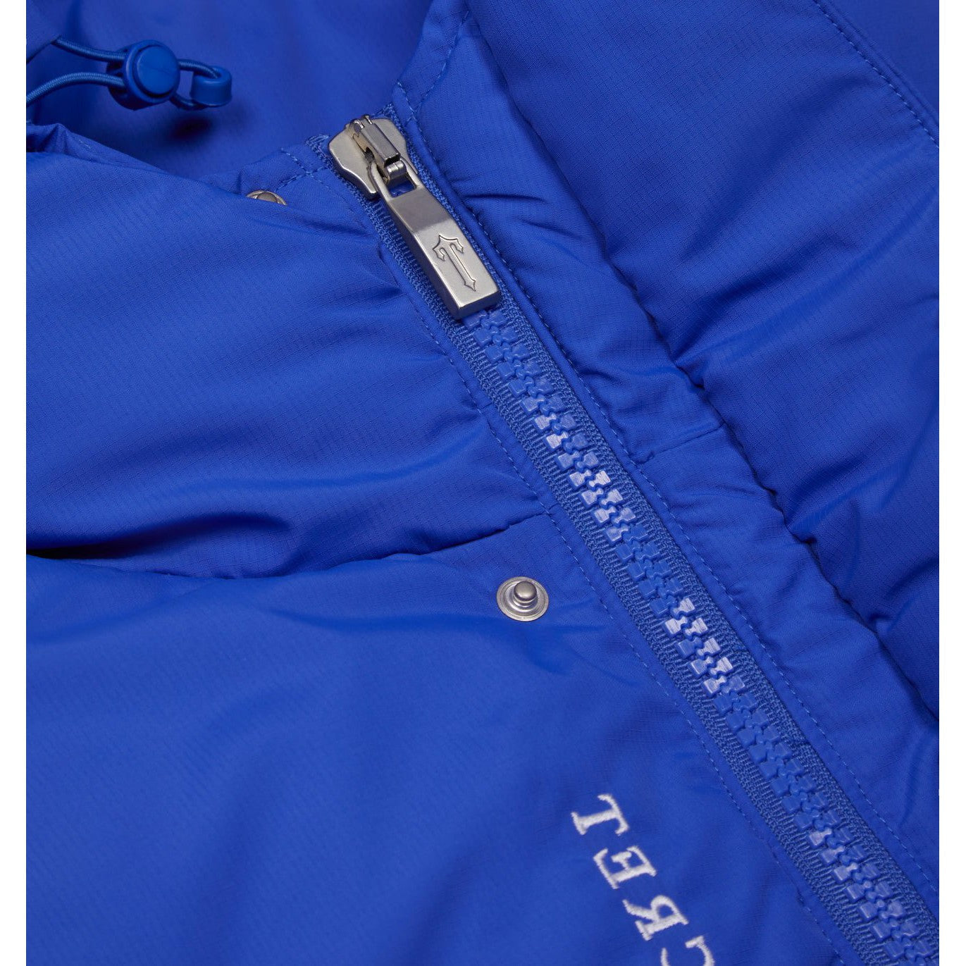 TRAPSTAR DECODED HOODED PUFFER JACKET 2.0 - DAZZLING BLUE